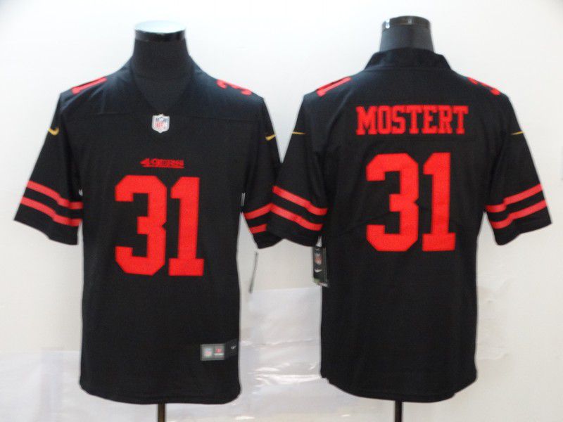 Men San Francisco 49ers #31 Mostert Black Nike Vapor Untouchable Limited NFL Jersey->san francisco 49ers->NFL Jersey